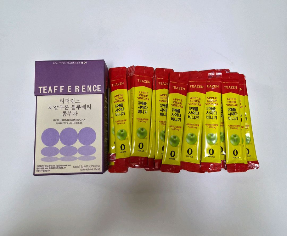 티퍼런스 콤부차, 티젠 애사비 일괄 이미지