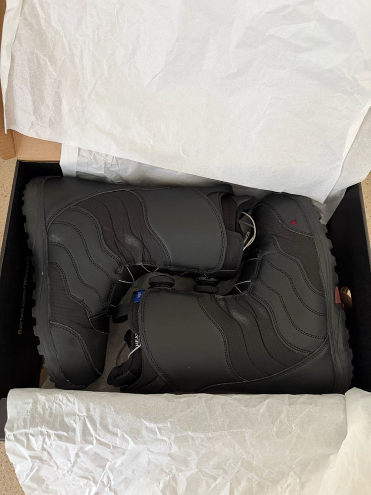 [7.5] 버튼 여성 민트 보아 와이드 스노우보드 부츠--1