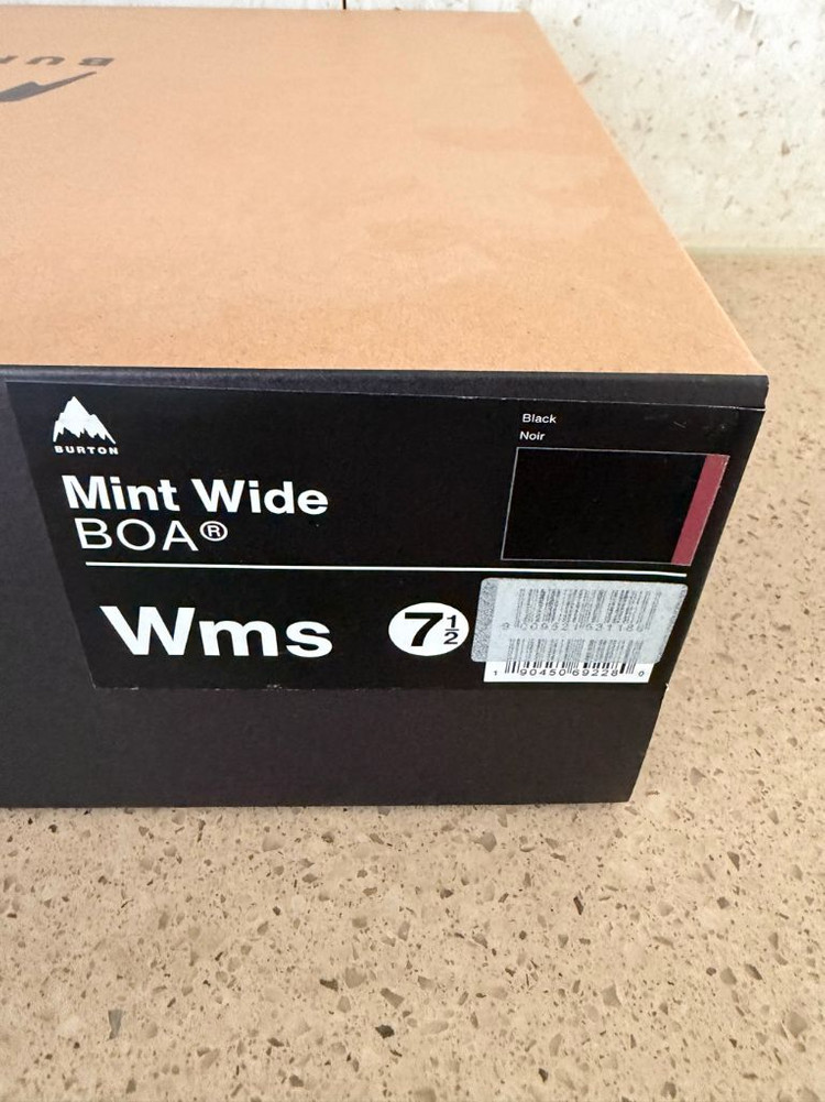 [7.5] 버튼 여성 민트 보아 와이드 스노우보드 부츠--3