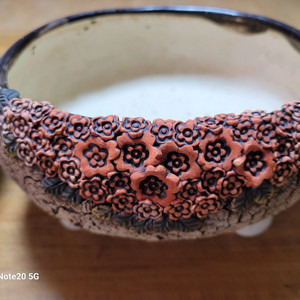 도자기 화분 ㅡ소쿠리