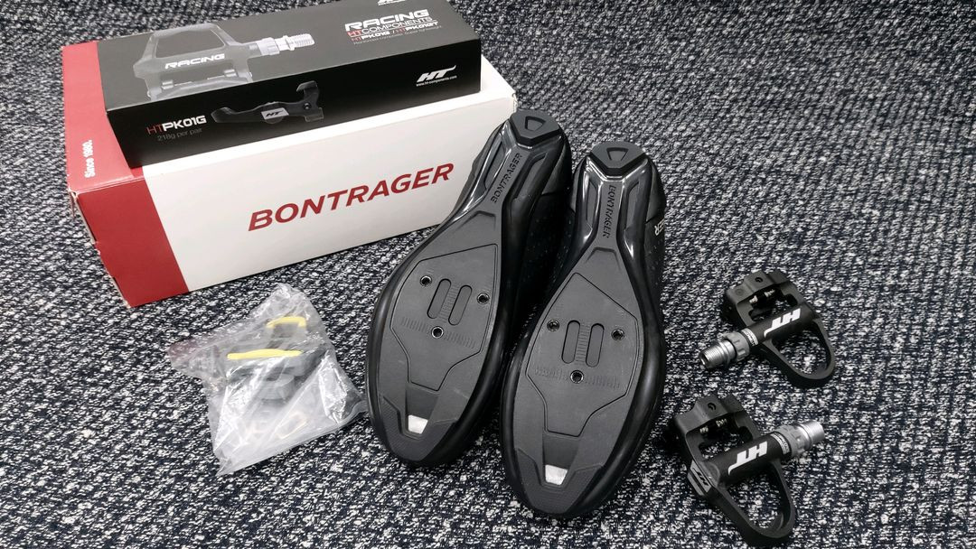 BONTRAGER 트랙 본트레거 로드클릿슈즈/HT 초경량 클릿페달 새제품--8