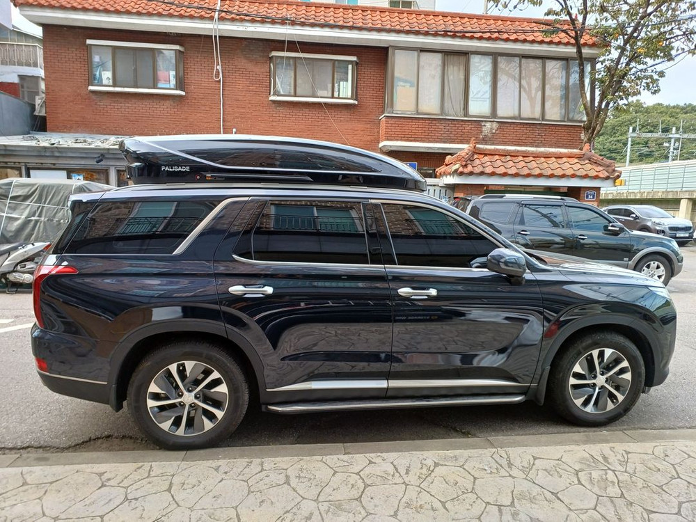 구형 팰리세이드LX2 루프박스 블랙유광 창고 정리 리퍼 1대 판매--3