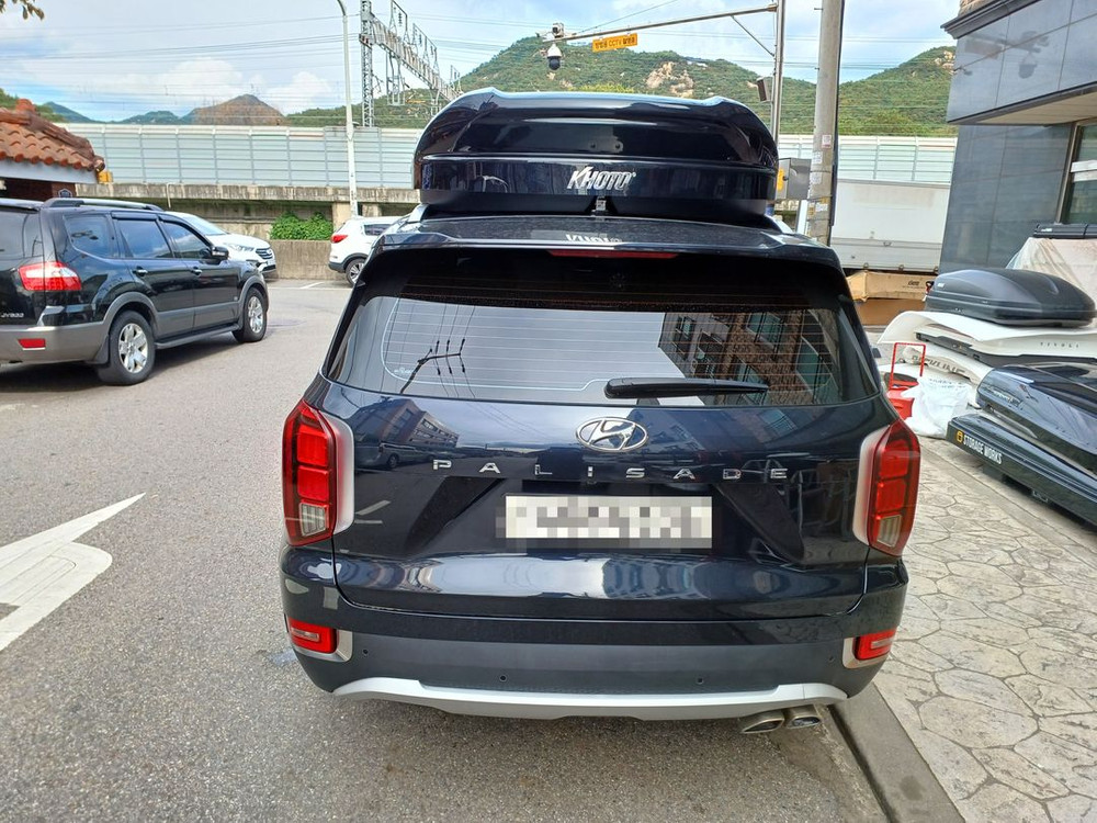 구형 팰리세이드LX2 루프박스 블랙유광 창고 정리 리퍼 1대 판매--2