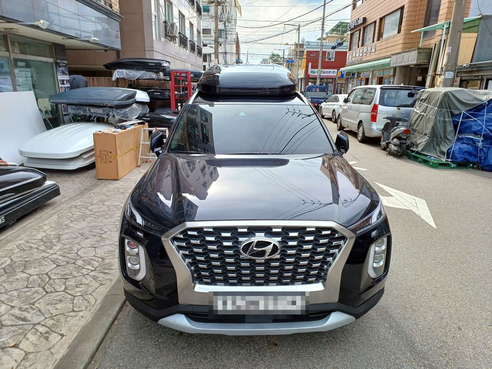 구형 팰리세이드LX2 루프박스 블랙유광 창고 정리 리퍼 1대 판매--4