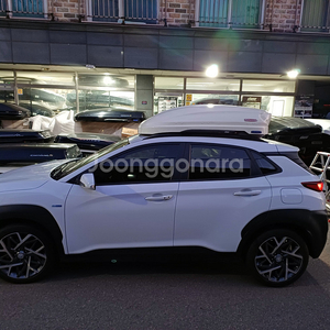 코나 코토일체형루프박스 화이트 변색 중고 60만원