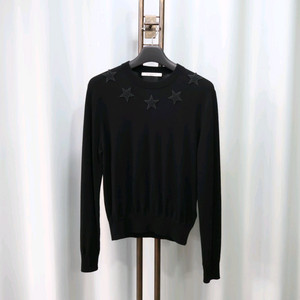 지방시 스타패치 블랙 울 니트 S/95