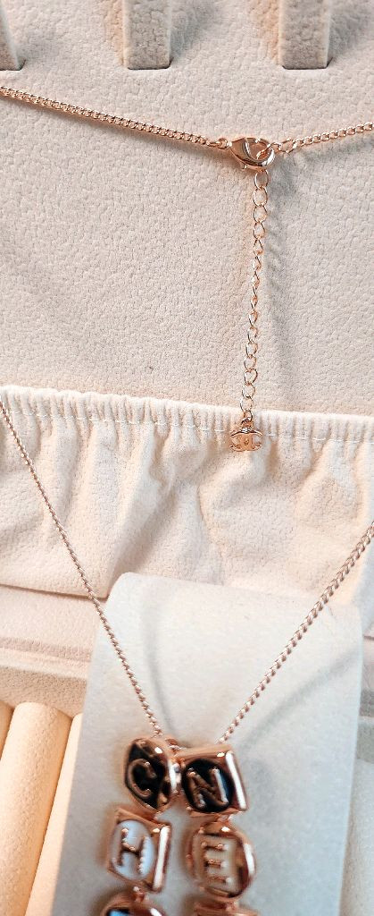 샤 목걸이 귀걸이 세트 로골 드롭 로고 귀걸이 로고목걸이 (새상품)--3