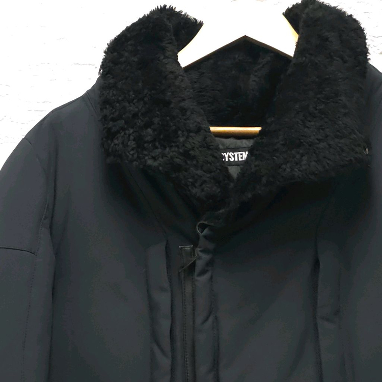 SYSTEM 시스템 옴므 블랙 패딩 100 이미지