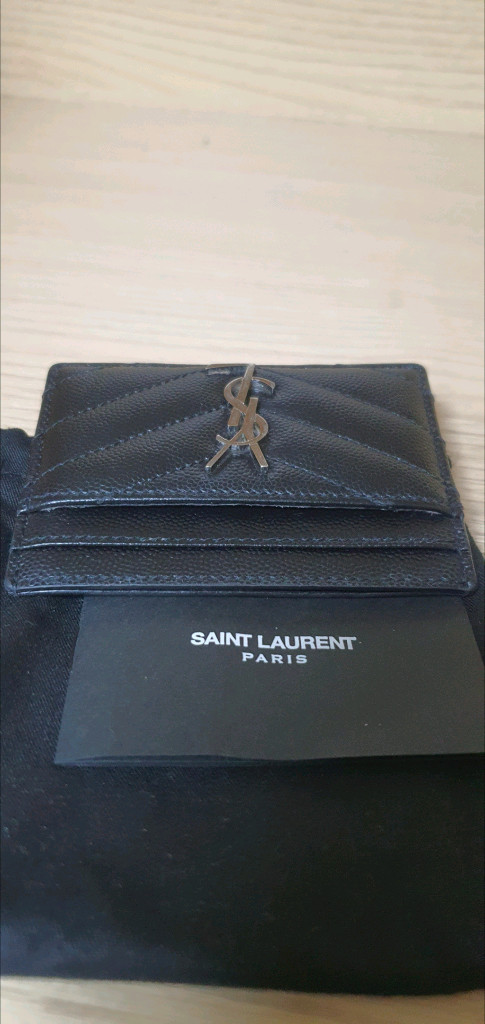 입생로랑 생로랑 카드지갑 은장 정품A급(감정O)구찌프라다루이비통디올고야드샤넬셀린느보테가버버리발렌시아가가방--8