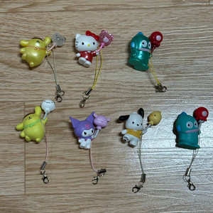 산리오 벌룬 어드벤처 키링 키티 포차코 한교동 폼폼푸린 쿠로미 판매 이미지