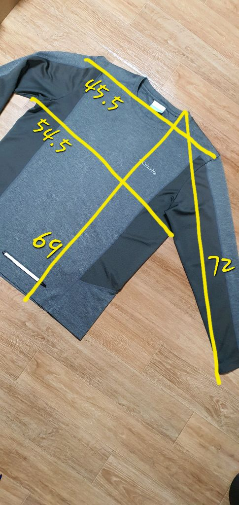 남.100) 컬럼비아 남성 등산 긴팔티 / 아웃도어 트레이닝 사무실 이미지