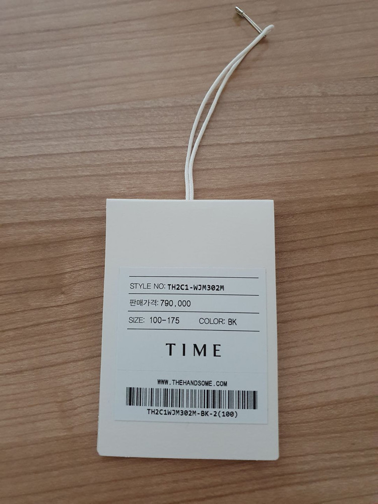 [새상품] 타임옴므 22SS 멀티포켓점퍼 쉘파카 블랙 100 사이즈 팝니다. 이미지