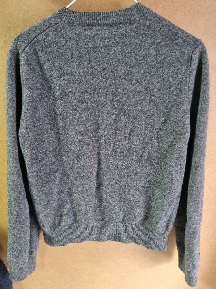 꼼데가르송 여성 골드 와펜 울 가디건--1