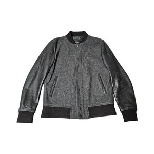 페이퍼리즘 양가죽 바시티자켓 L