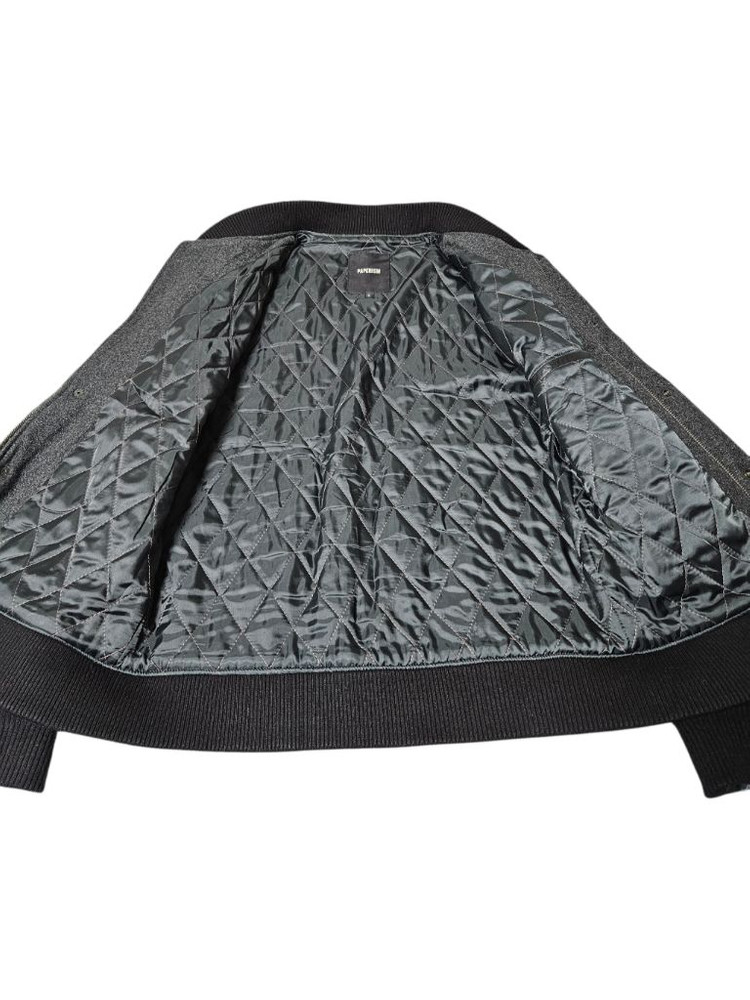 페이퍼리즘 양가죽 바시티자켓 L--2