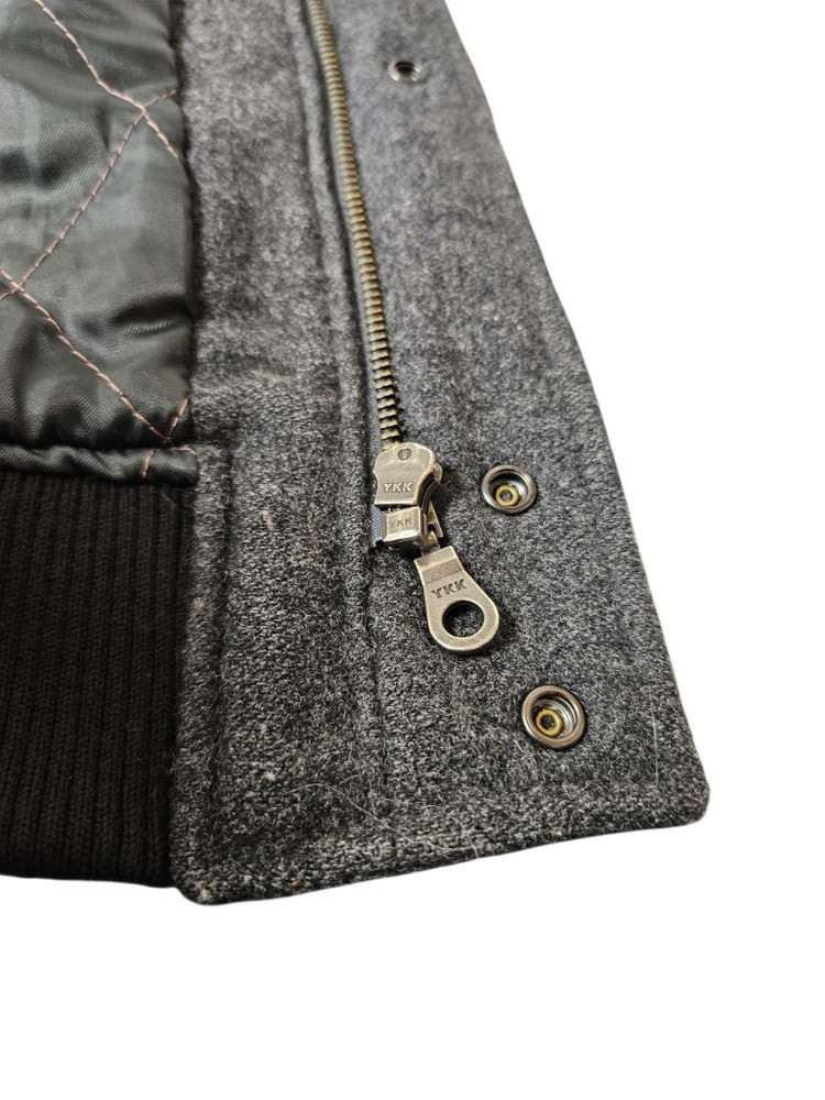 페이퍼리즘 양가죽 바시티자켓 L--3