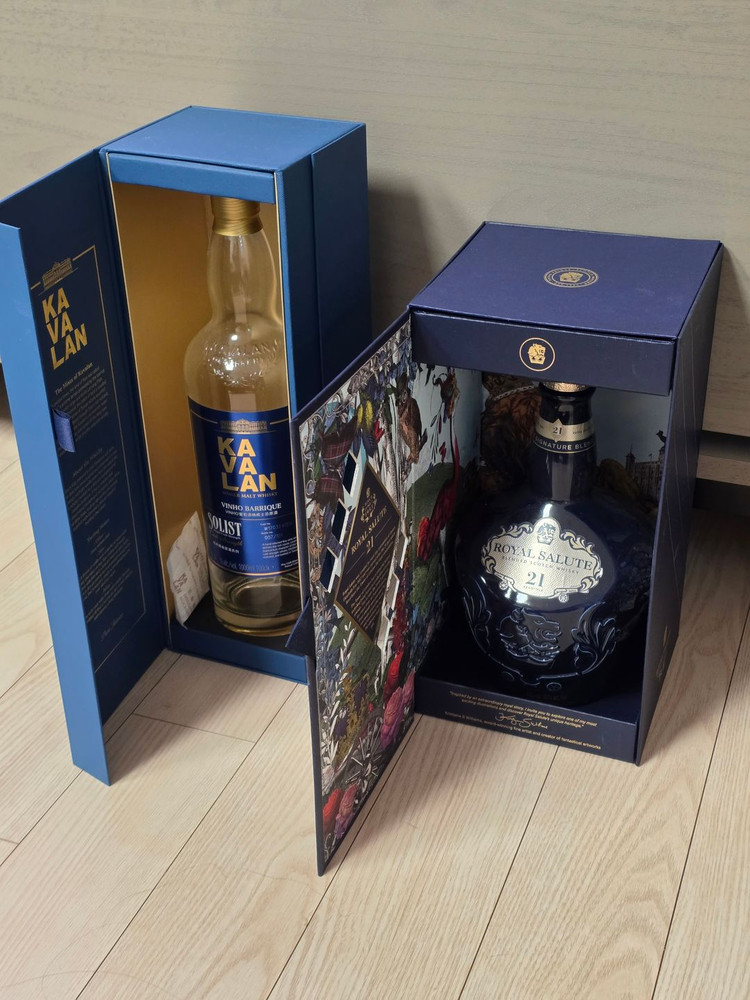 카발란 외 양주 박스/공병 이미지