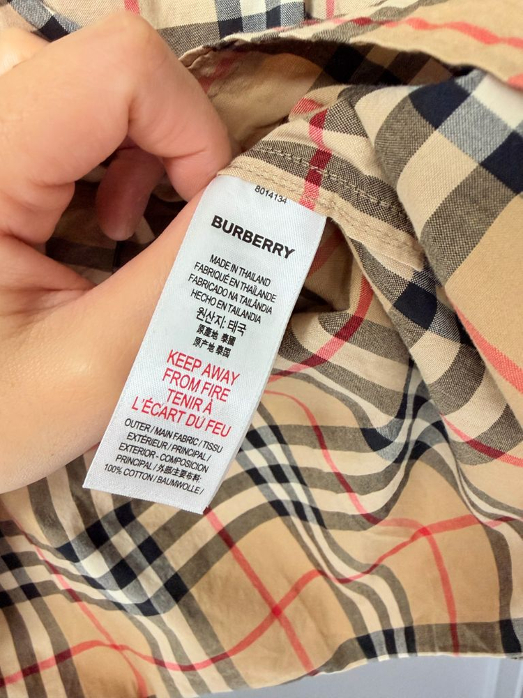 버버리 키즈 셔츠 10Y 140--3
