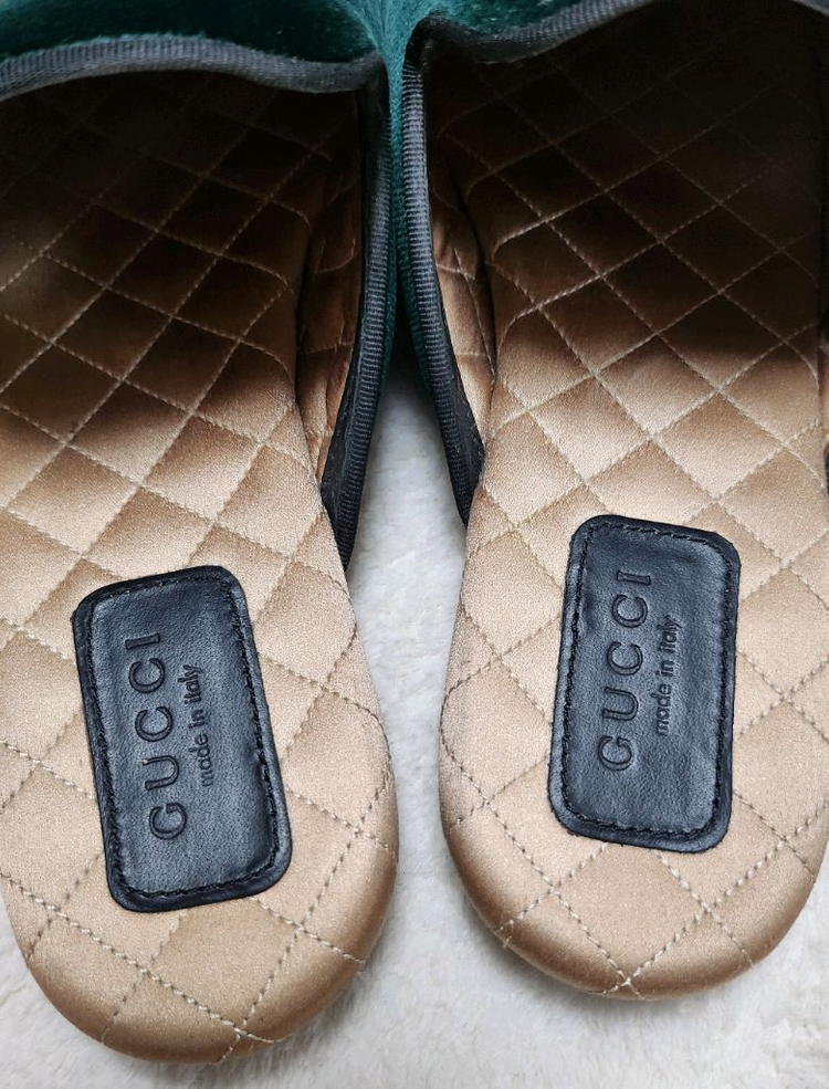 구찌 크리스탈 벨벳 스네이크 뮬37.5/240 이미지