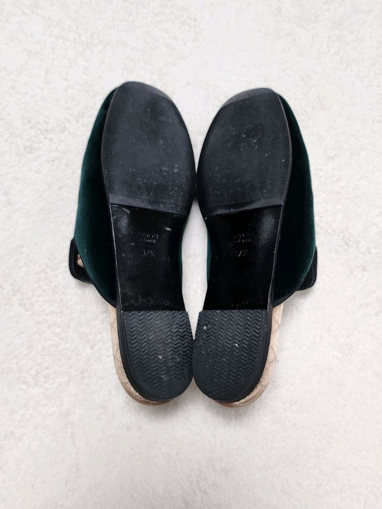 구찌 크리스탈 벨벳 스네이크 뮬37.5/240 이미지