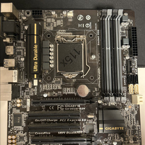 기가바이트 GA-B85M-D3H 메인보드 LGA1150 4세대 B85