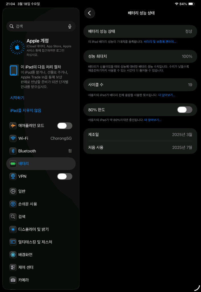 아이패드프로11 M4, 256/wifi, 실버 [배터리100%]--9