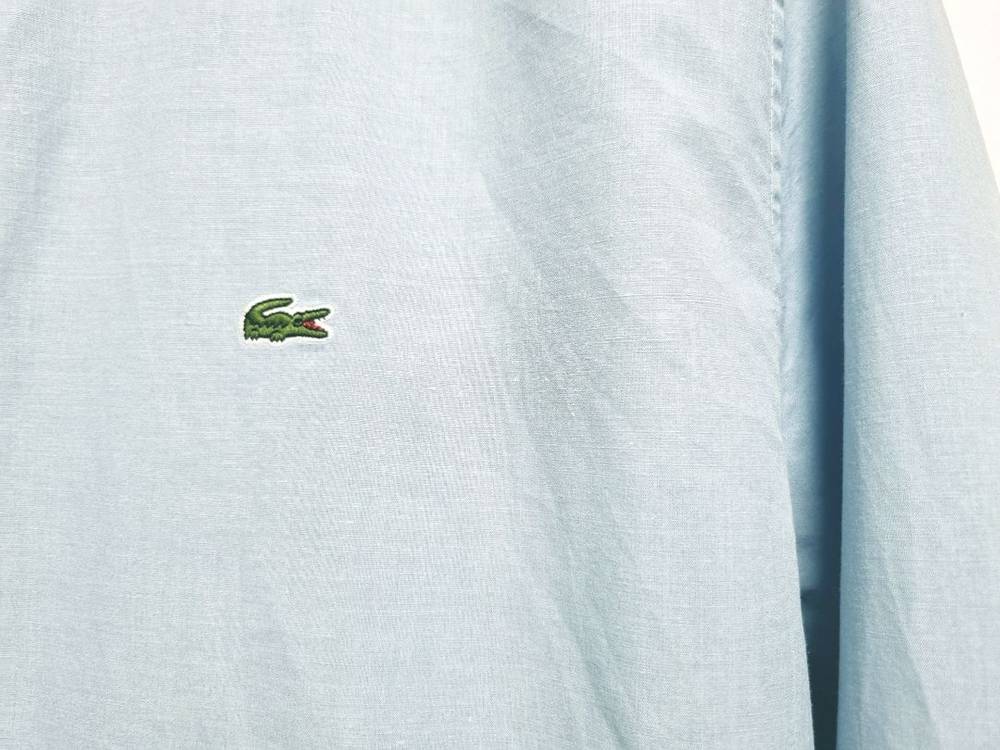남성 라코스테 코튼 린넨 마 혼방 긴팔 남방 셔츠--6