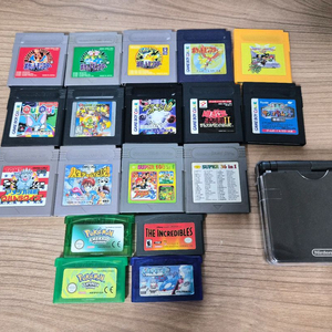 gba sp ags-101 및 팩 일괄 이미지