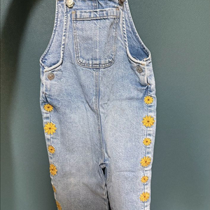 아기옷 자라 데님 멜빵바지 꽃자수, 꽃면잠바, 줄무늬 목티 일괄