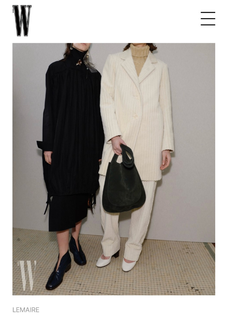 르메르 여성 코듀로이 코트--3