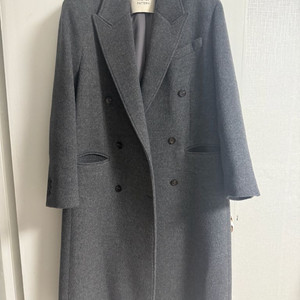 파사드패턴 캐시미어 더블코트 차콜 s 이미지