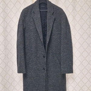 지오다노 남성 체크 오버핏 코트(95사이즈) 판매 이미지