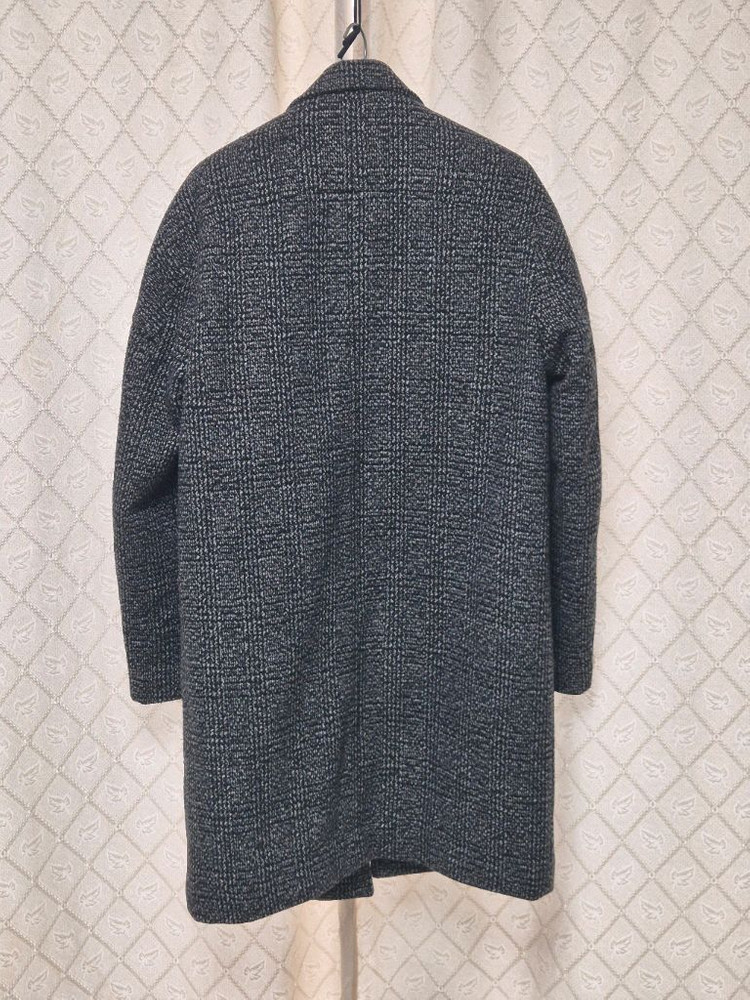 지오다노 남성 체크 오버핏 코트(95사이즈) 판매 이미지