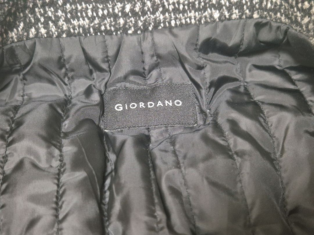 지오다노 남성 체크 오버핏 코트(95사이즈) 판매 이미지