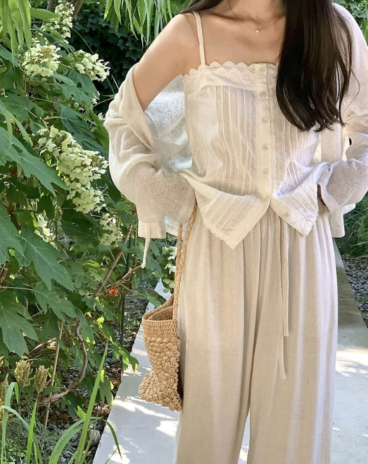 고고싱 린넨 코튼 와이드 밴딩 팬츠 155 xs / 베이델리 가내스라 슬로우앤드 98도씨 데일리쥬 프렌치오브 위드윤 이미지