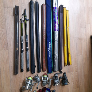 낚싯대 릴 일괄판매 이미지