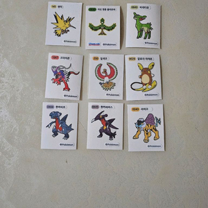 포켓몬 띠부씰 스티커 세트 이미지
