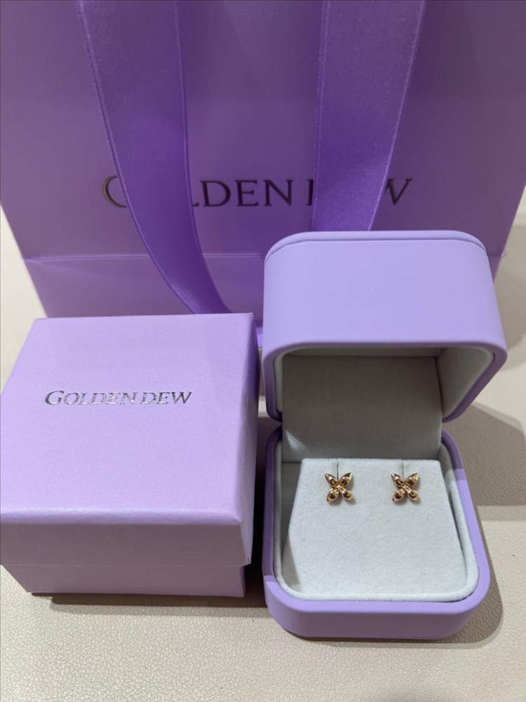 골든듀 펄시피아 쁘띠 귀걸이 로즈골드--2