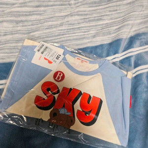 베베드피노 스카이 베어 래글런 티셔츠 120 새상품 이미지