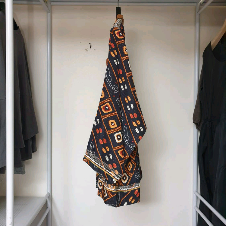 이자벨마랑 컬렉션라인 에스닉패턴 실크 튜닉 블라우스 38(M) 이미지