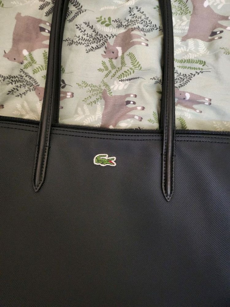라코스테 숄더백 블랙--2