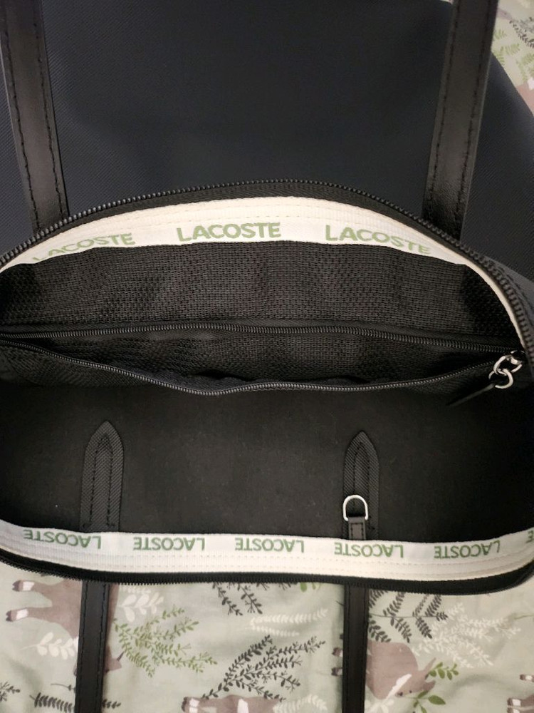 라코스테 숄더백 블랙--4