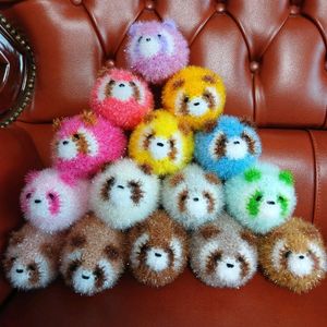 손뜨개 너구리 (라쿤)수세미 이미지