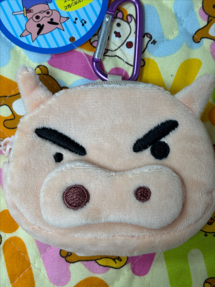 짱구는못말려 부리부리 카라비너 파우치 [일본정품 새상품]--1