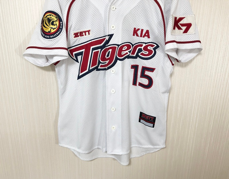 KBO ZETT 기아타이거즈 올드 홈유니폼/져지 S(85) #15 이용규 이미지