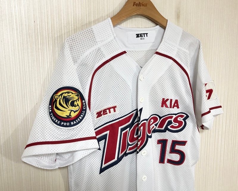 KBO ZETT 기아타이거즈 올드 홈유니폼/져지 S(85) #15 이용규 이미지