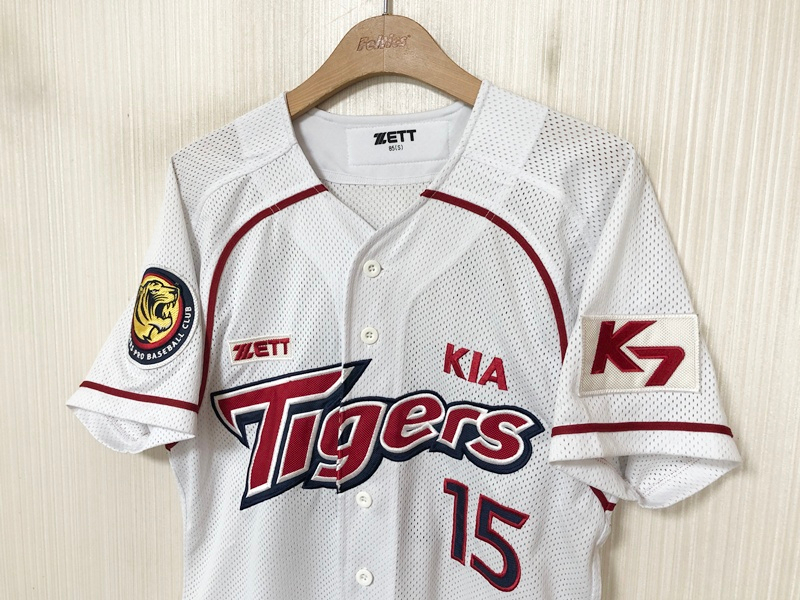 KBO ZETT 기아타이거즈 올드 홈유니폼/져지 S(85) #15 이용규 이미지
