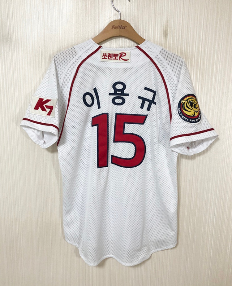 KBO ZETT 기아타이거즈 올드 홈유니폼/져지 S(85) #15 이용규 이미지