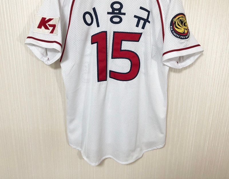 KBO ZETT 기아타이거즈 올드 홈유니폼/져지 S(85) #15 이용규 이미지