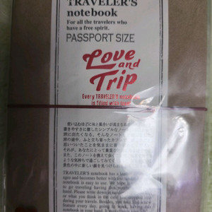 트래블러스 노트 러브앤트립 패스포트 사이즈 레드